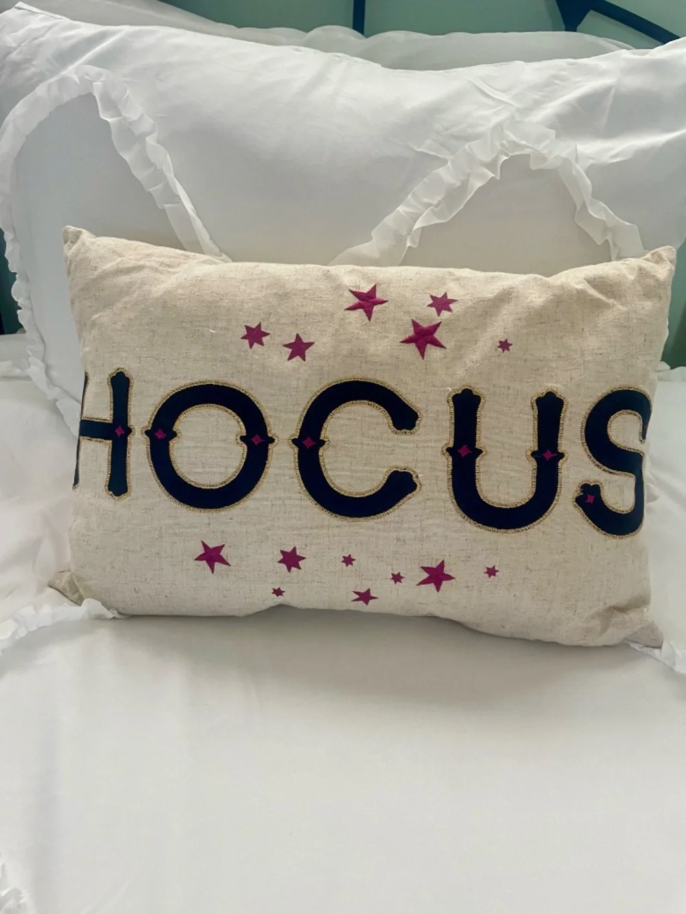 Hocus Pocus Inspired Halloween Pillow Set | Witch Silhouette & reversible lumbar